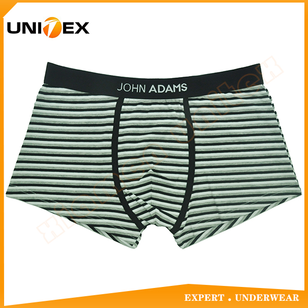 Men’s Boxer Shorts — Cotton, Jacquard Elastic, Yarn-Dyed Stripe — Men's Underwear programme — OEM & private label sample photo 1