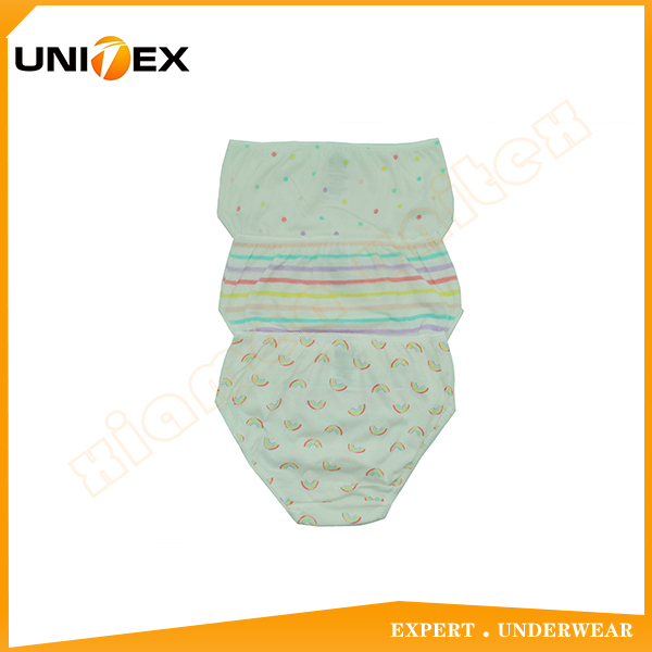 Girls’ Soft Briefs — 3-Piece Pack, Cotton, Custom Print — Girls' Underwear programme — OEM & private label detail photo 2