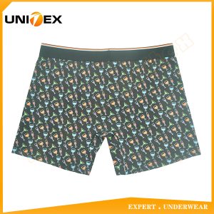 Men’s Boxer Briefs — Cotton, Custom Print, Jacquard Elastic — outside — Men's Boxers & Boxer Briefs programme — thumbnail of OEM & private label sample 2