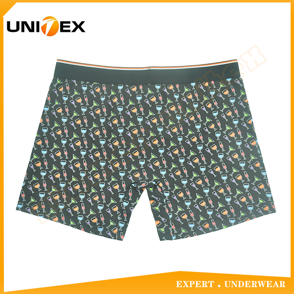 Men’s Boxer Briefs — Cotton, Custom Print, Jacquard Elastic — outside — Men's Boxers & Boxer Briefs programme — OEM & private label detail photo 2