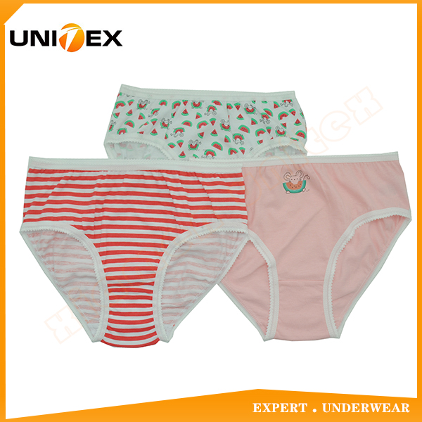 Girls’ Thong Briefs — 3-Piece Pack, Cotton, Cute — Girls' Underwear programme — OEM & private label sample photo 1