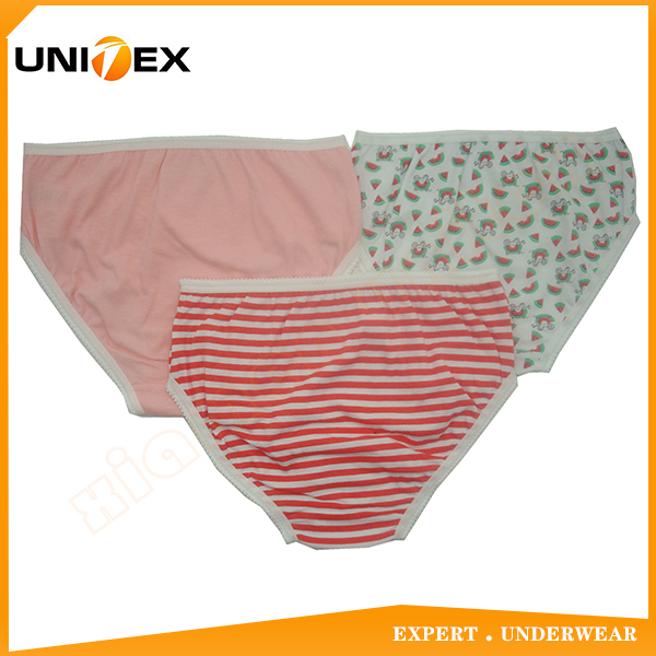 Girls’ Thong Briefs — 3-Piece Pack, Cotton, Cute — Girls' Underwear programme — OEM & private label detail photo 2