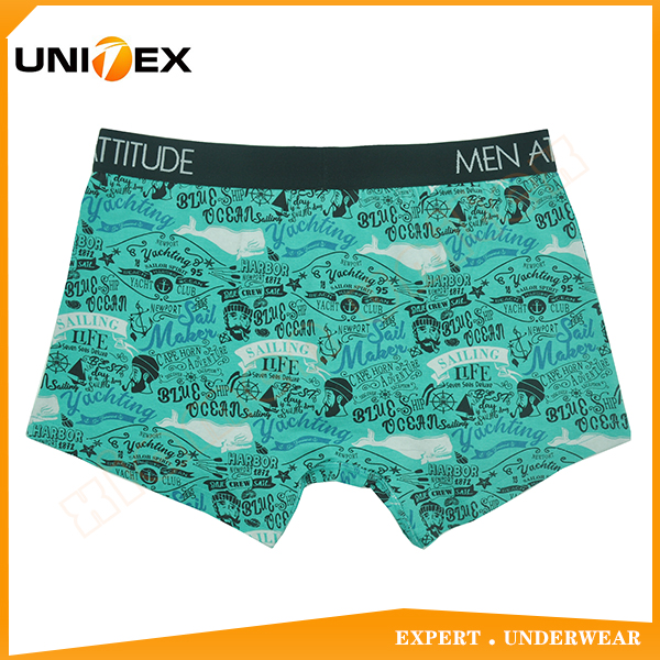 Men’s Underwear — Cotton, Reactive Print, Jacquard Elastic — Men's Boxers & Boxer Briefs programme — OEM & private label detail photo 2