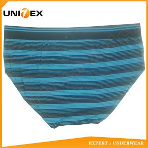Men’s Underwear — Cotton, Jacquard Elastic, Yarn-Dyed Stripe — Men's Briefs programme — thumbnail of OEM & private label sample 2