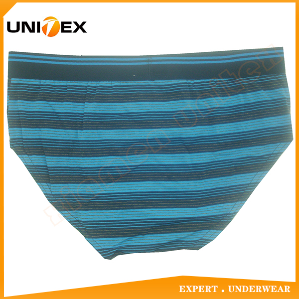 Men’s Underwear — Cotton, Jacquard Elastic, Yarn-Dyed Stripe — Men's Briefs programme — OEM & private label detail photo 2