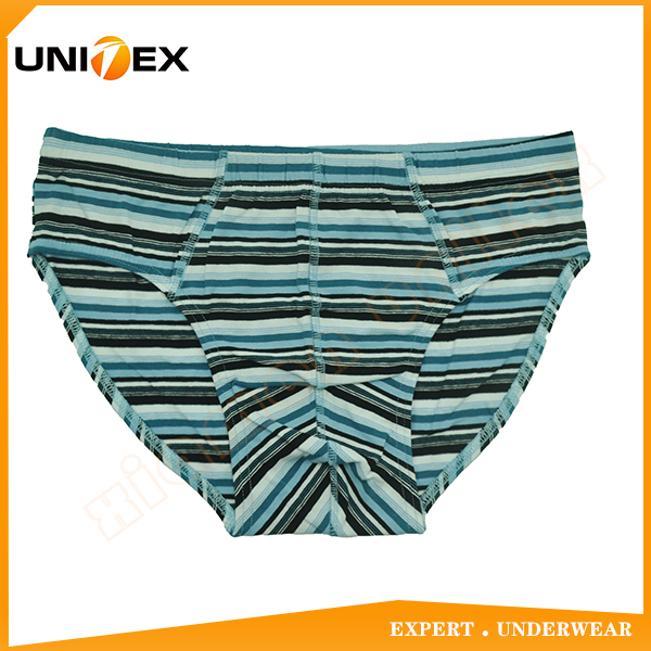 Men’s Briefs — Cotton, Yarn-Dyed Stripe — fashional — Men's Underwear programme — OEM & private label sample photo 1