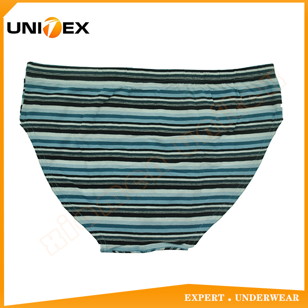 Men’s Briefs — Cotton, Yarn-Dyed Stripe — fashional — Men's Briefs programme — OEM & private label detail photo 2