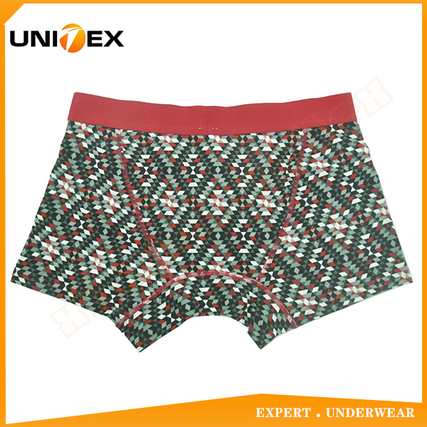 Men’s Boxer Shorts — Cotton, Reactive Print, Jacquard Elastic — Fun Print — Men's Boxers & Boxer Briefs programme — OEM & private label detail photo 2