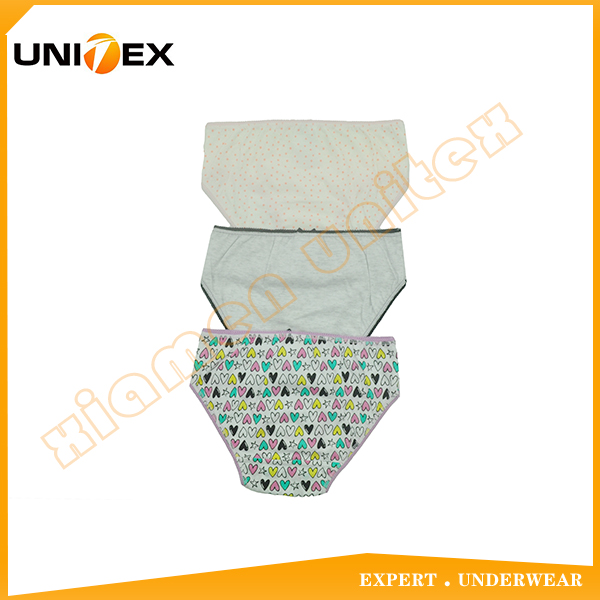 Girls’ Soft Underwear — 3-Piece Pack, Cotton, Custom Print — Girls' Underwear programme — OEM & private label detail photo 2