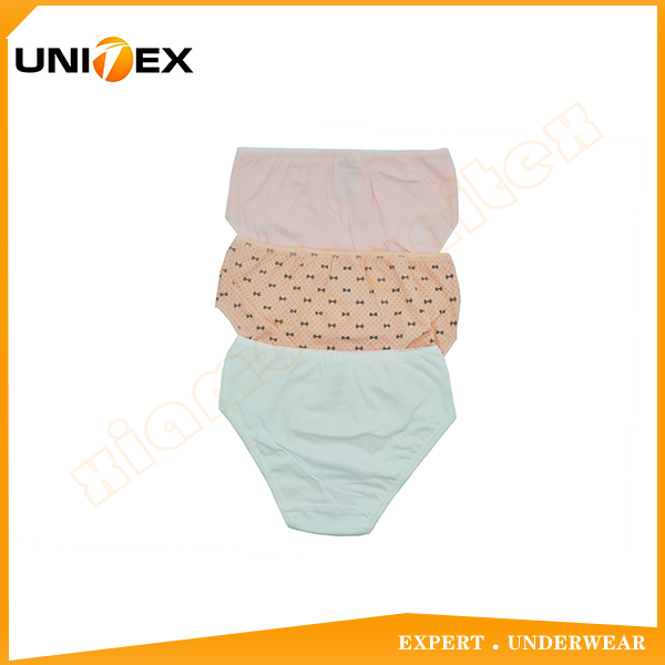 Girls’ Bikini Briefs — 3-Piece Pack, Cotton, Custom Print, Glitter — Girls' Underwear programme — OEM & private label detail photo 2