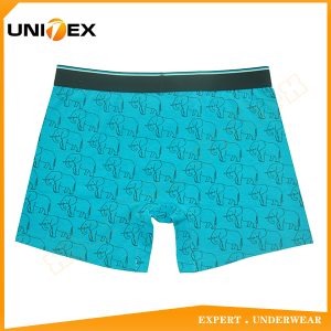 Men’s Soft Boxer Shorts — Cotton, All-Over Print, Jacquard Elastic — Men's Boxers & Boxer Briefs programme — thumbnail of OEM & private label sample 2