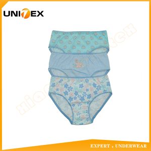 Girls’ Basic Bikini Briefs — 3-Piece Pack, Cotton, Custom Print — Cute — Girls' Underwear programme — thumbnail of OEM & private label sample 1