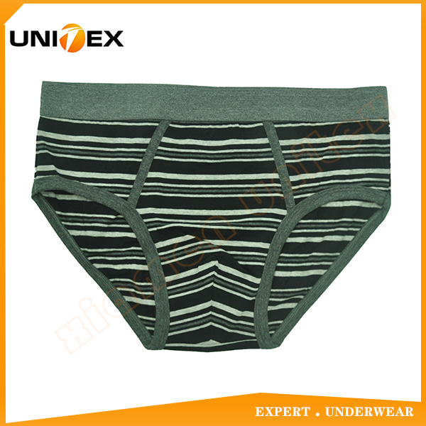 Men’s Bikini Briefs — Cotton, Yarn-Dyed Stripe — Men's Underwear programme — OEM & private label sample photo 1