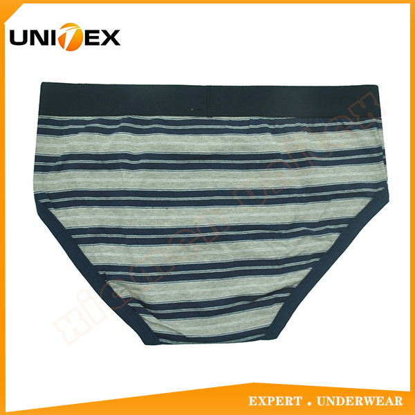 Men’s Underwear — Cotton, Yarn-Dyed Stripe — Men's Briefs programme — OEM & private label detail photo 2