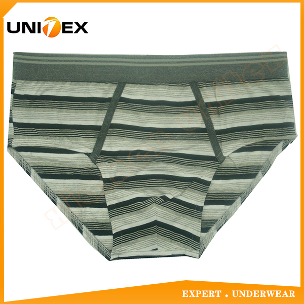 Men’s Underwear — Cotton/Spandex, Yarn-Dyed Stripe — Men's Underwear programme — OEM & private label sample photo 1