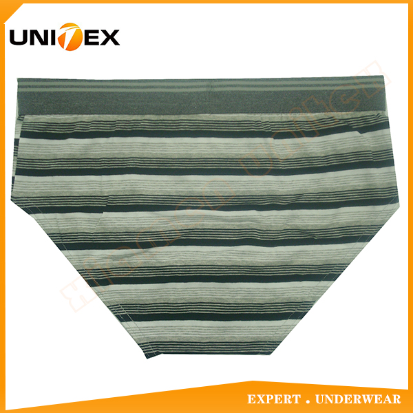 Men’s Underwear — Cotton/Spandex, Yarn-Dyed Stripe — Men's Briefs programme — OEM & private label detail photo 2