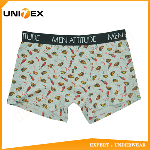 Men’s Boxer Shorts — Cotton, All-Over Print, Jacquard Elastic — printed — Men's Underwear programme — OEM & private label sample photo 1