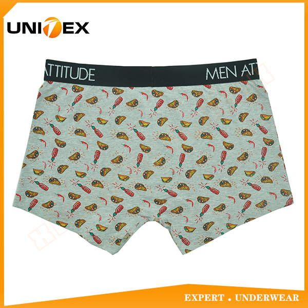 Men’s Boxer Shorts — Cotton, All-Over Print, Jacquard Elastic — Printed — Men's Boxers & Boxer Briefs programme — OEM & private label detail photo 2