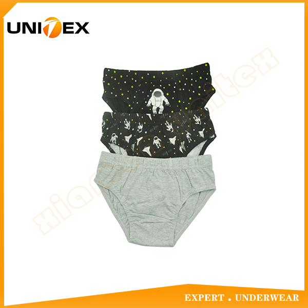Boys’ Briefs — 3-Piece Pack, Cotton, Custom Print — kid — Boys' Underwear programme — OEM & private label sample photo 1