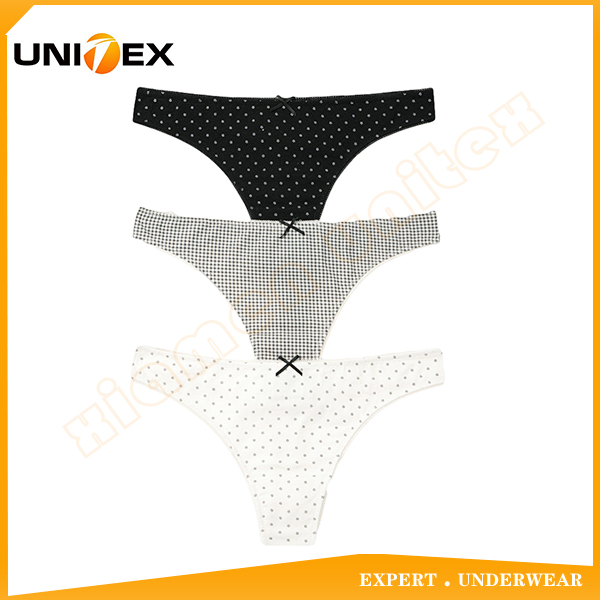 Women’s Bikini Briefs — 3-Piece Pack, Cotton, Custom Print (Ref. custom-print) — Women's Underwear programme — OEM & private label sample photo 1