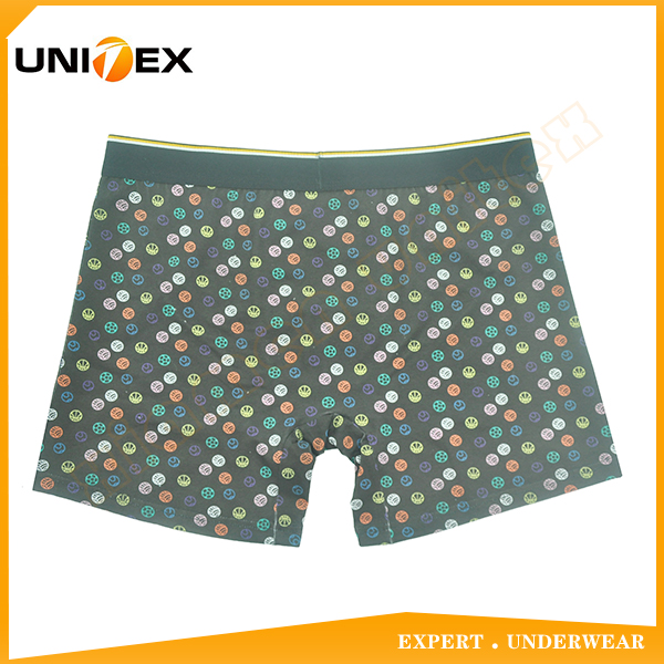 Men’s Soft Boxer Briefs — Cotton, Custom Print, Jacquard Elastic, AOP — Men's Boxers & Boxer Briefs programme — OEM & private label detail photo 2