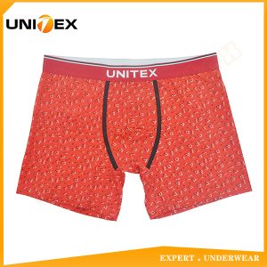 Men’s Soft Boxer Shorts — Cotton/Spandex, All-Over Print, Jacquard Elastic — Men's Boxers & Boxer Briefs programme — thumbnail of OEM & private label sample 1