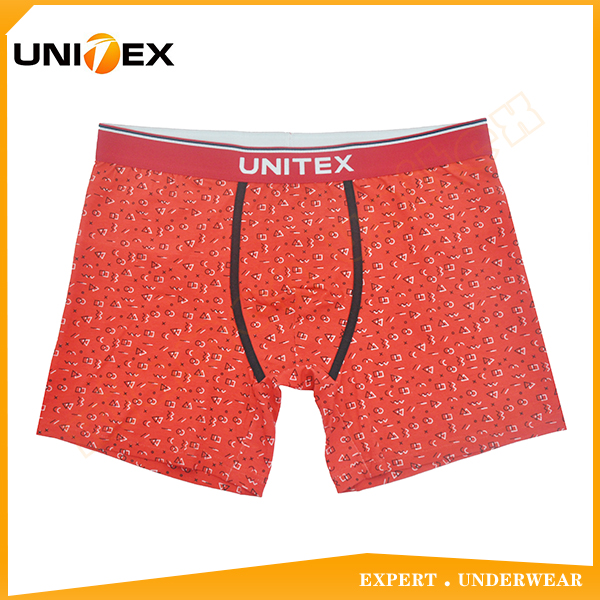 Men’s Soft Boxer Shorts — Cotton/Spandex, All-Over Print, Jacquard Elastic — Men's Boxers & Boxer Briefs programme — OEM & private label product photo 1