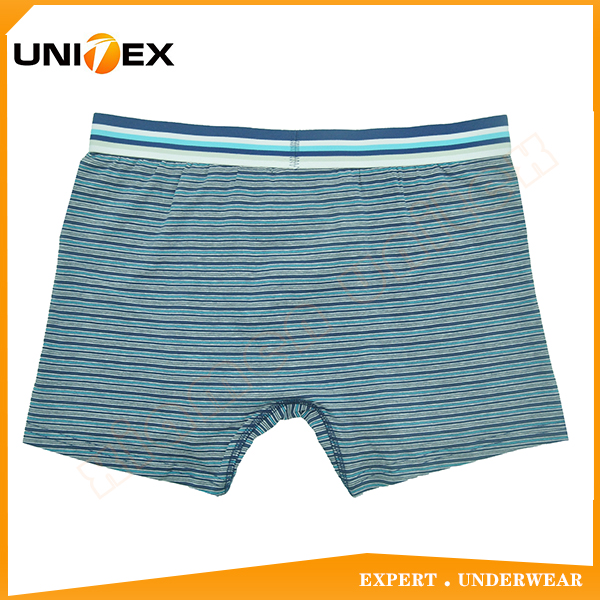 Men’s Boxer Shorts — Cotton, Yarn-Dyed Stripe — underpants — Men's Boxers & Boxer Briefs programme — OEM & private label detail photo 2