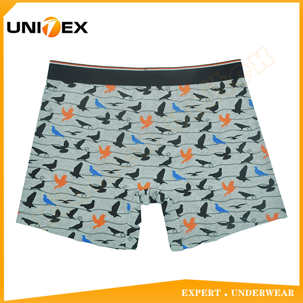 Men’s Boxer Briefs — Cotton/Spandex, Custom Print, Jacquard Elastic — Men's Boxers & Boxer Briefs programme — OEM & private label detail photo 2