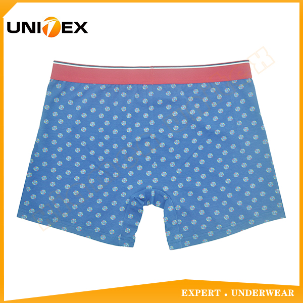 Men’s Soft Boxer Briefs — Cotton/Spandex, All-Over Print, Jacquard Elastic — Men's Boxers & Boxer Briefs programme — OEM & private label detail photo 2