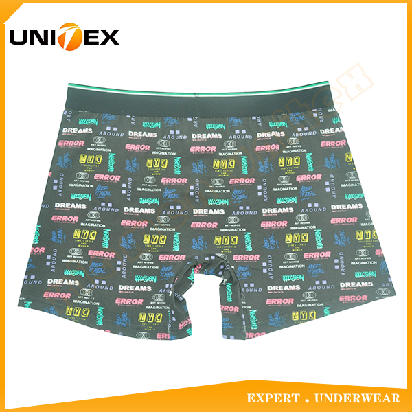 Men’s Soft Boxer Briefs — Cotton, Custom Print, Jacquard Elastic — Best-Seller — Men's Boxers & Boxer Briefs programme — OEM & private label detail photo 2