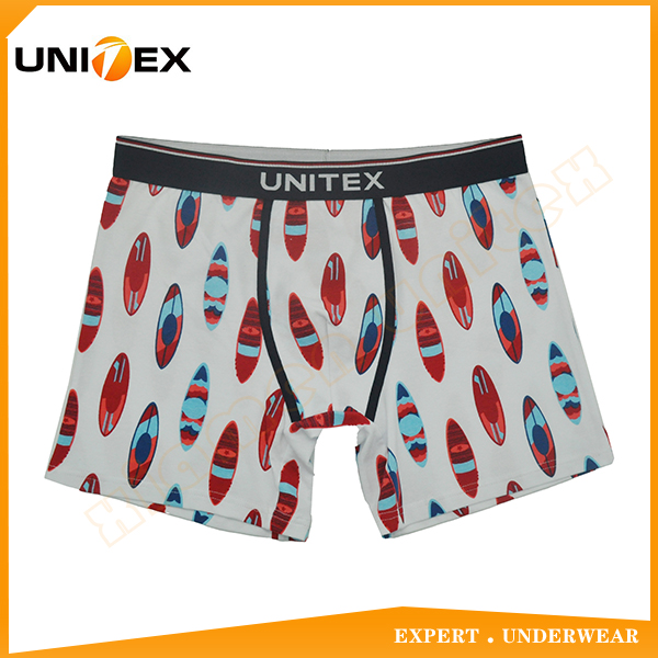 Men’s Boxer Shorts — Cotton, Reactive Print, Jacquard Elastic — brief — Men's Underwear programme — OEM & private label sample photo 1