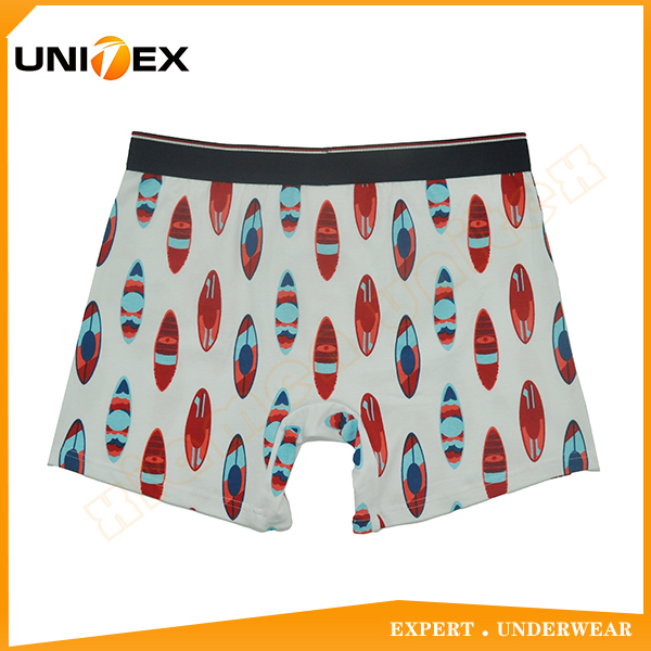Men’s Boxer Shorts — Cotton, Reactive Print, Jacquard Elastic — Combed Cotton — Men's Boxers & Boxer Briefs programme — OEM & private label detail photo 2