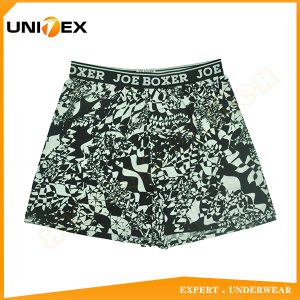 Men’s Boxer Shorts — Cotton, Reactive Print, Jacquard Elastic — joe — Men's Boxers & Boxer Briefs programme — thumbnail of OEM & private label sample 1