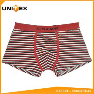 Men’s Boxer Briefs — Cotton, Jacquard Elastic, Yarn-Dyed Stripe — Men's Boxers & Boxer Briefs programme — thumbnail of OEM & private label sample 1