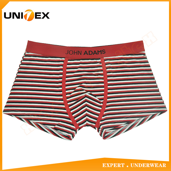 Men’s Boxer Briefs — Cotton, Jacquard Elastic, Yarn-Dyed Stripe — Men's Underwear programme — OEM & private label sample photo 1