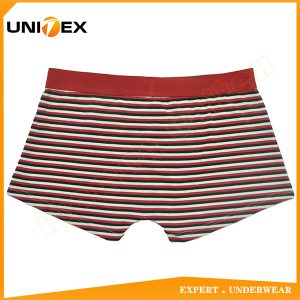 Men’s Boxer Briefs — Cotton, Jacquard Elastic, Yarn-Dyed Stripe — Men's Boxers & Boxer Briefs programme — thumbnail of OEM & private label sample 2