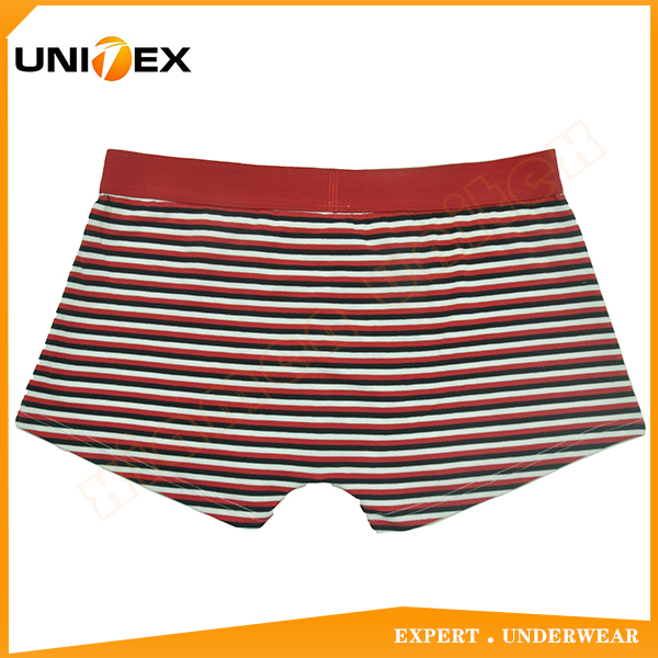 Men’s Boxer Briefs — Cotton, Jacquard Elastic, Yarn-Dyed Stripe — Men's Boxers & Boxer Briefs programme — OEM & private label detail photo 2