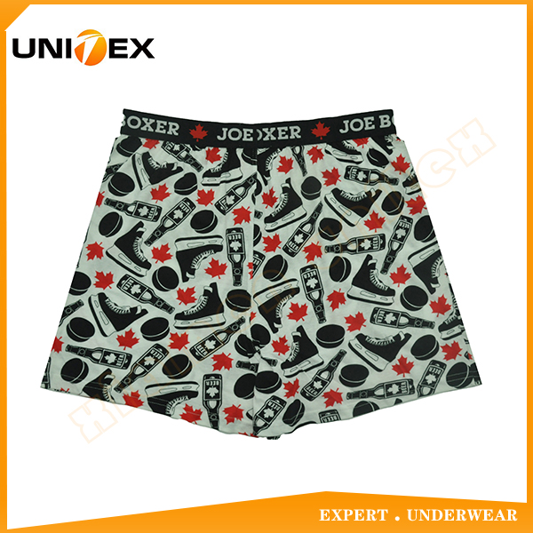 Men’s Boxer Shorts — Cotton, Reactive Print, Jacquard Elastic — Designer — Men's Boxers & Boxer Briefs programme — OEM & private label detail photo 2