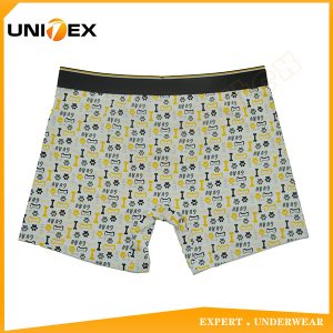 Men’s Soft Boxer Briefs — Cotton, Custom Print, Jacquard Elastic — Printed — Men's Boxers & Boxer Briefs programme — thumbnail of OEM & private label sample 2