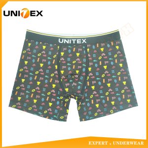 Men’s Soft Boxer Briefs — Cotton, Custom Print, Jacquard Elastic — Combed Cotton — Men's Boxers & Boxer Briefs programme — thumbnail of OEM & private label sample 1