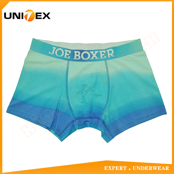 Men’s Boxer Briefs — Cotton, Discharge Print, Moisture-Wicking — central — Men's Underwear programme — OEM & private label sample photo 1