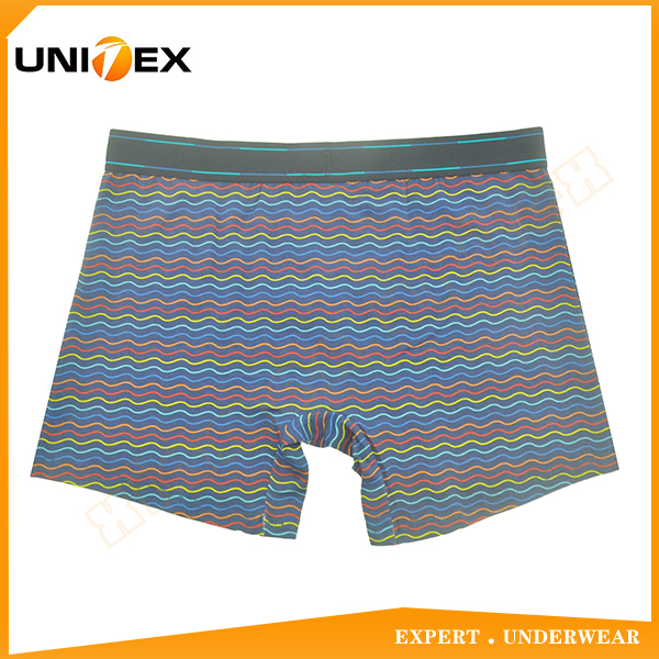 Men’s Boxer Briefs — Cotton, Custom Print, Jacquard Elastic — Fun Print — Men's Boxers & Boxer Briefs programme — OEM & private label detail photo 2