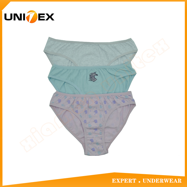 Girls’ Bikini Briefs — 3-Piece Pack, Cotton — Girls' Underwear programme — OEM & private label sample photo 1