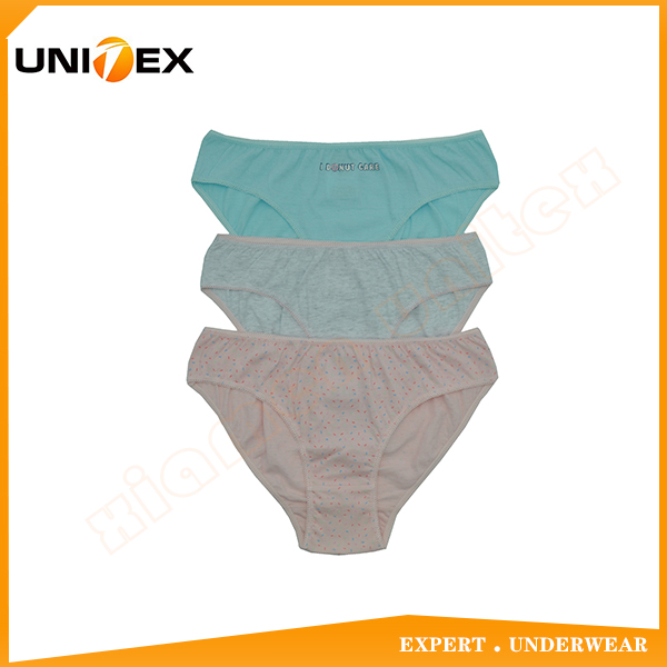Girls’ Basic Bikini Briefs — 3-Piece Pack, Cotton, Teen — Girls' Underwear programme — OEM & private label sample photo 1