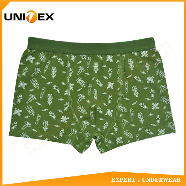 Boys’ Soft Boxer Briefs — Cotton, All-Over Print — Water-Repellent — Boys' Boxers & Boxer Shorts programme — OEM & private label product photo 1