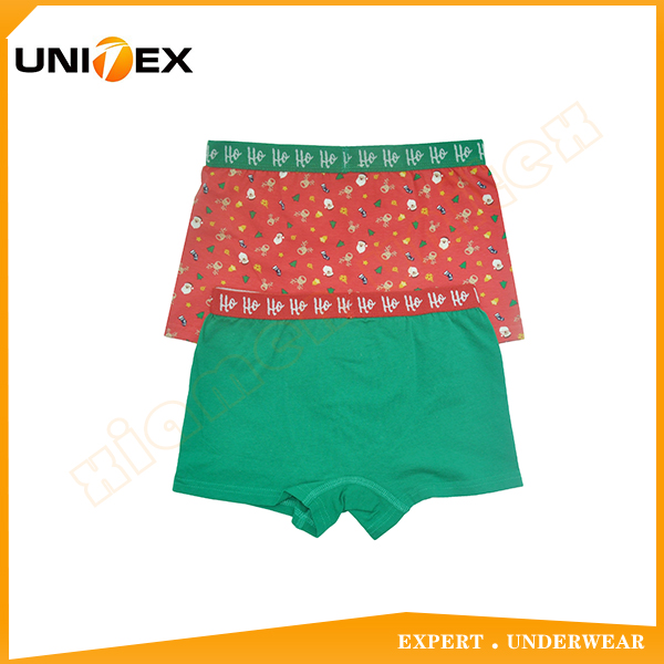 Boys’ Basic Boxer Shorts — 2-Piece Pack, Cotton, Custom Print — School — Boys' Boxers & Boxer Shorts programme — OEM & private label detail photo 2