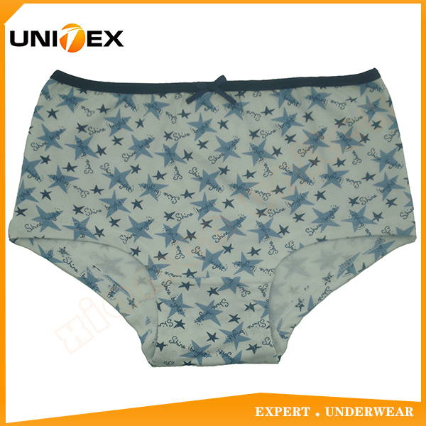 Kids’ Classic Briefs — Cotton/Spandex, All-Over Print, Teen — Girls' Underwear programme — OEM & private label product photo 1