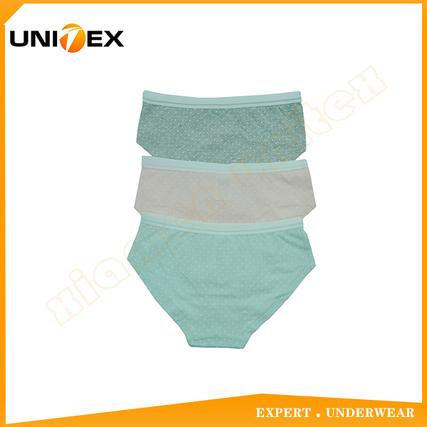 Girls’ Soft Briefs — 3-Piece Pack, Cotton, Custom Print — classical — Girls' Underwear programme — OEM & private label detail photo 2