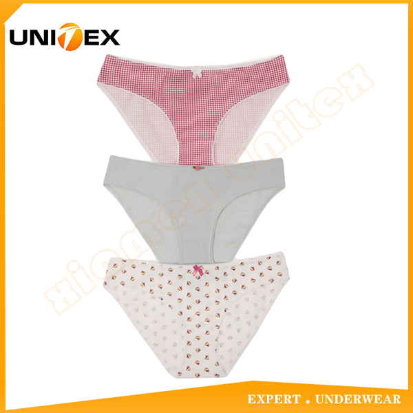 Women’s Bikini Briefs — 3-Piece Pack, Cotton, Custom Print — Women's Underwear programme — OEM & private label sample photo 1